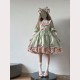 Pastel Mint Pink Sweet Lolita Dress OP (UN246)